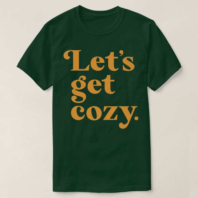 Camiseta Mens Autumn Quote Cozy (Frente do Design)