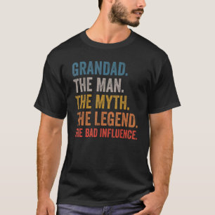 Camiseta Mens Avança O Homem A Lenda O Mau I
