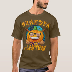 Camiseta Mens Avô Halloween Costume Jack O Lanterna