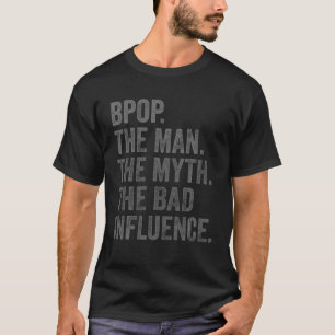 Camiseta Mens B pop O Homem O Mito A Lenda Engraçada Presen