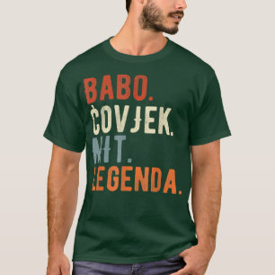 Camiseta Mens Babo Bósnia Padre Bosniano Pai Bosna