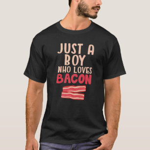 Camiseta Mens Bacon Apenas Um Menino Que Ama Bacon