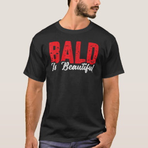 Camiseta Mens Bald Belo Gráfico