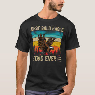 Camiseta Mens Bald Eagle Bird Vintage Melhor Pai De Águia B