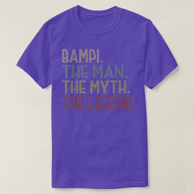 Camiseta Mens Bampi Tee  from Grandchildren Funny Bampi Myt (Frente do Design)