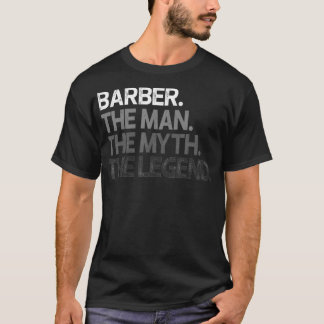 Camiseta Mens Barber Gift Man Myth