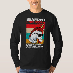 Camiseta Mens barbudo Tio Milho Dia de os pais Barn Beard U