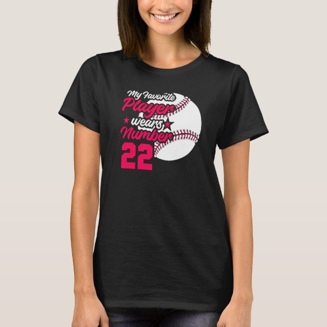 Camiseta Mens Baseball Dia de as mães My Favorite Baseball  (Frente)