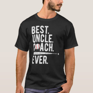 Camiseta Mens Baseball Melhor Treinador Do Tio Nunca Orgulh