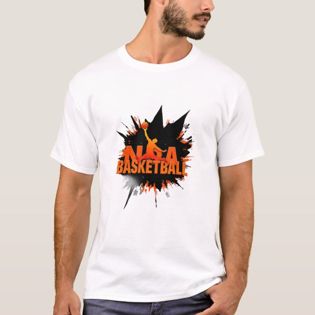 Camiseta Men's Basic T-Shirt BASKETBALL (Frente)