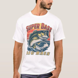 Camiseta Men's Basic T-Shirt Super Bass Big Bass