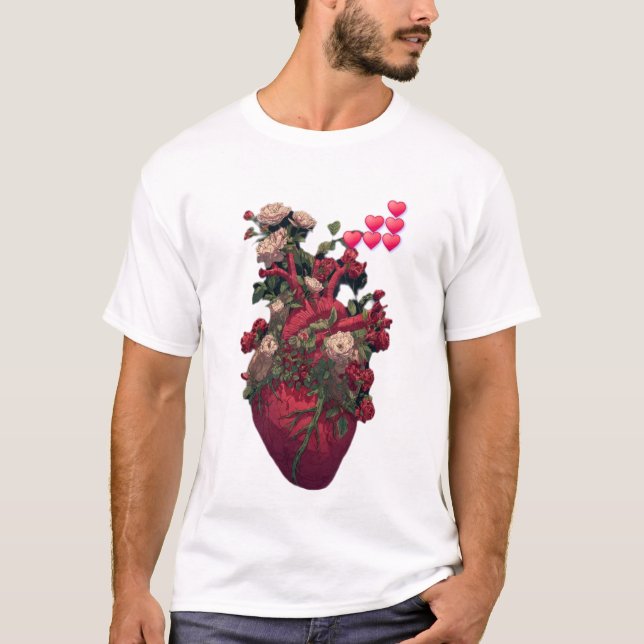 Camiseta Men's Basic T-Shirt, the anatomy of love  (Frente)