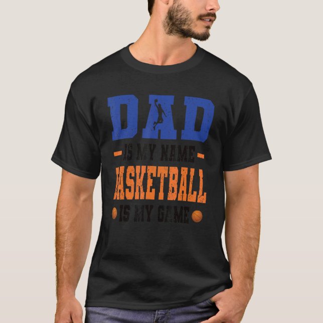 Camiseta Mens Basketball dad basketball equipment for baske (Frente)