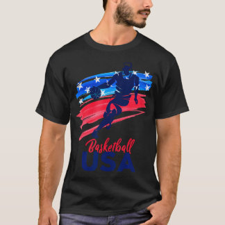 Camiseta Mens Basquetebol Dos Eua Suportam A Equipe Shirt B