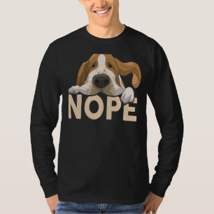 Camiseta Mens Basset Hound Pai Nope Basset Hound
