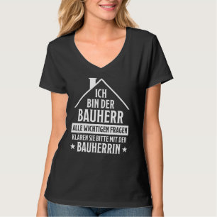 Camiseta Mens Bauherr A Dizer Casa