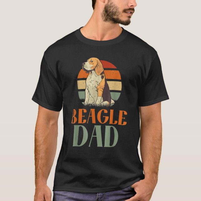 Camiseta Mens Beagle Dad Beagle Father Beagle Owner Fathers (Frente)