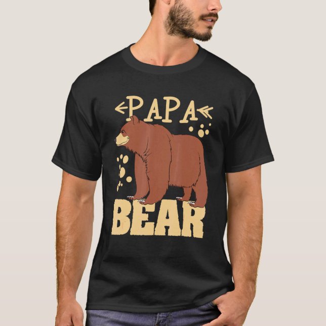 Camiseta Mens Bear Papa Bear (Frente)