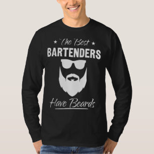 Camiseta Mens Beard Barman Os Melhores Barman Têm B