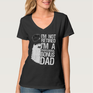 Camiseta Mens Beard Não Estou Aposentado Sou Um Bônus Profi