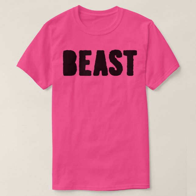 Camiseta Mens BEAST Gym Malhação Workout Bodybuilding Motiv (Frente do Design)