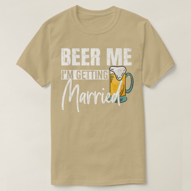 Camiseta Mens Bebam Eu Vou Casar-Me Com Casamento Engraçado (Frente do Design)