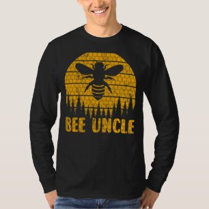 Camiseta Mens Bee Vintage Beekeeper Mantendo a Abelha Tio F
