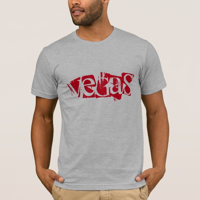 Camiseta Mens Bella Canvas T-Shirt-Vegas (Frente)