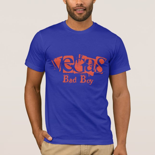 Camiseta Mens Bella Canvas T-Shirt-Vegas Bad Boy (Frente)