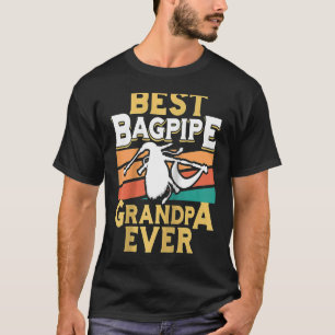 Camiseta Mens Best Bagpipe Avô Ever Bagpipe Player Bagpipe