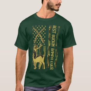 Camiseta Mens Best Buckin BAMPA Ever Deer Hunting Bucking C