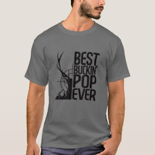 Camiseta Mens Best Buckin's Pop Nunca Deer Hunter Legal Hun