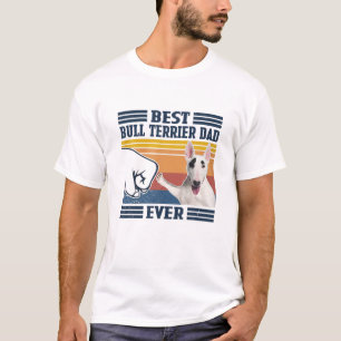 Camiseta Mens Best Bull Terrier Pai Cachorro Engraçado Love