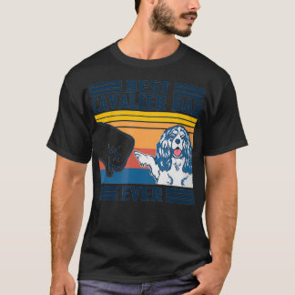 Camiseta Mens Best Cavalier King Charles Spaniel Dad Ever F