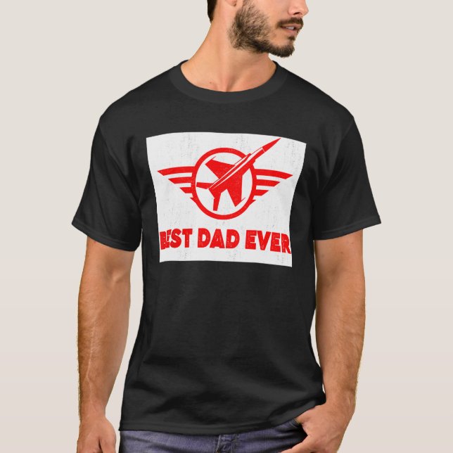 Camiseta Mens Best dad ever  Cool 80s 80 s Father s Day (Frente)
