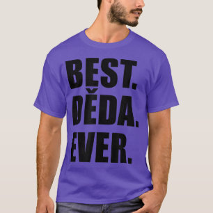 Camiseta Mens Best Deda Ever Tcheco Avô