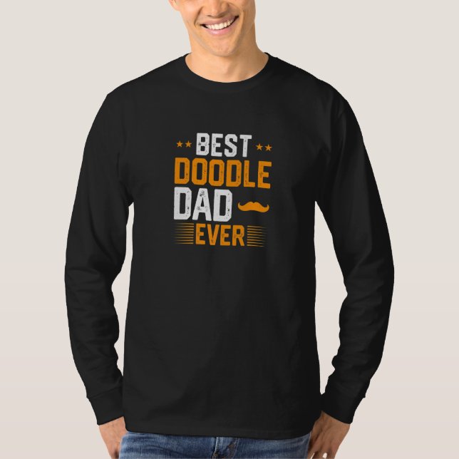 Camiseta Mens Best Doodle Dad Ever   (Frente)