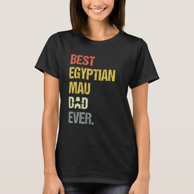 Camiseta Mens Best Egyptian Mau Dad  Cat (Frente)