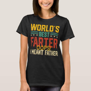 Camiseta Mens Best Farter Ever Oops Quero Dizer Padre