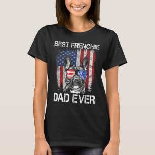 Camiseta Mens Best French Pai Ever American Flag French B