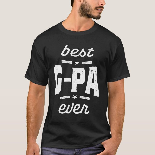 Camiseta Mens Best G-Pa Ever Gift Avô Gift (Frente)