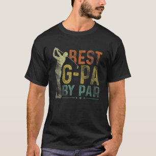 Camiseta Mens Best G Pa Por Par Golf Avô Golfer Pais