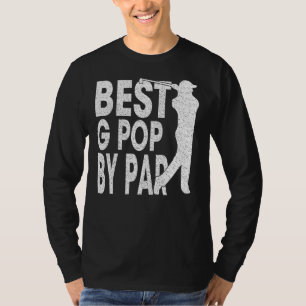 Camiseta Mens Best G Pop Por Par Vintage Pro Golfer Padre