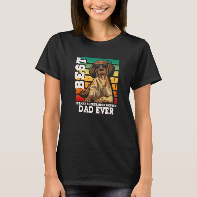Camiseta Mens Best German Shorthaired Pointer Dad Ever GSP  (Frente)