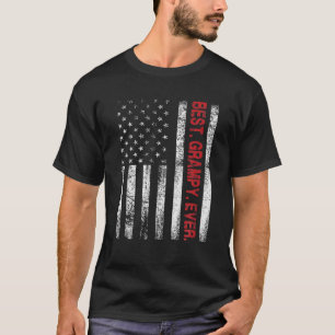 Camiseta Mens Best Grampy Ever USA Flag American For Dad Pa