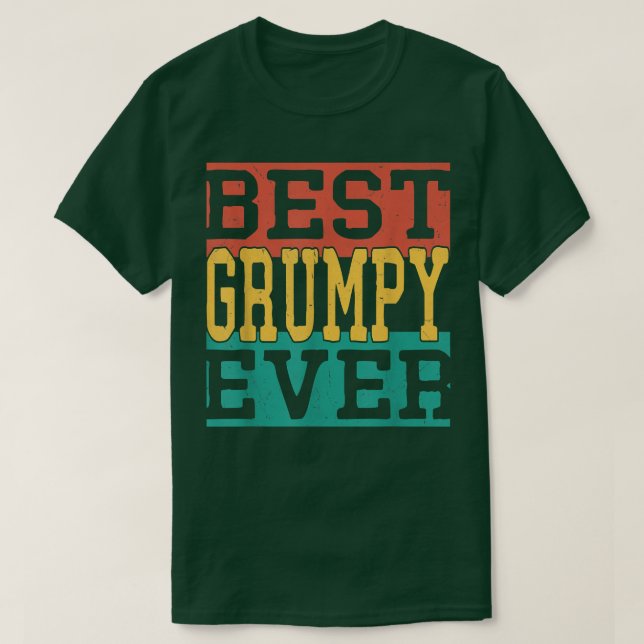 Camiseta Mens Best Grumpy Ever  Fathers Day 2022 For Grandf (Frente do Design)