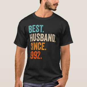 Camiseta Mens Best Husband Desde os aniversários de 30 de 1
