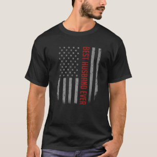 Camiseta Mens Best Husband Ever American Flag For Padre
