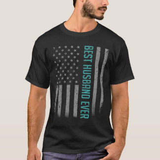 Camiseta Mens Best Husband Ever American Flag Shirt Gifs F
