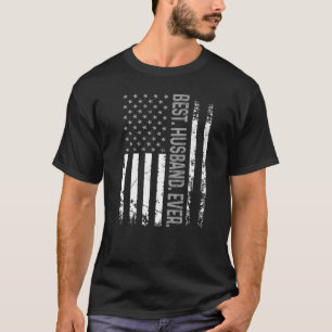 Camiseta Mens Best Husband Ever Estados Unidos Flag Fath